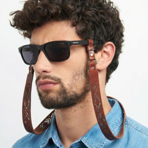 بند عینک شیک زنانه مردانه چرم با طراحی خاص