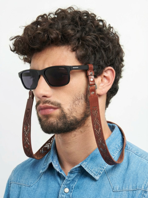 بند عینک شیک زنانه مردانه چرم با طراحی خاص