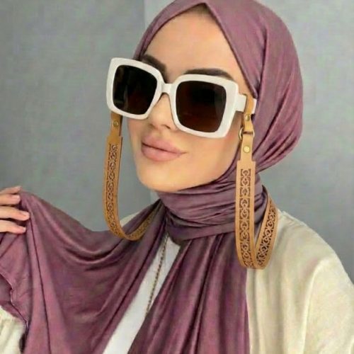 بند عینک چرمی هندسی زنانه