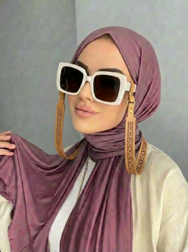 بند عینک چرمی هندسی زنانه