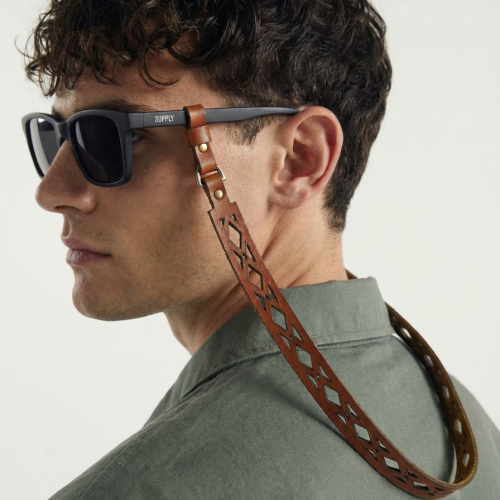 بند عینک شیک زنانه مردانه چرم با طراحی خاص