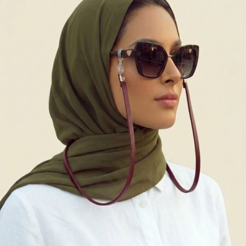 بند عینک شیک زنانه مردانه چرم با طراحی خاص
