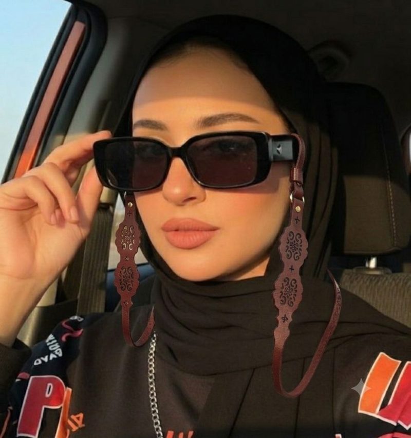 بند عینک مردانه زنانه چرم با طراحی خاص-بسیار جذاب
